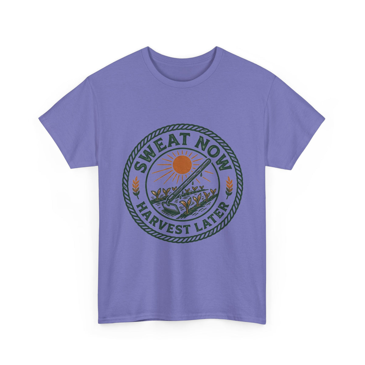 T-Shirt — "Sweat Now, Harvest Later" Vintage Farmwork Tee