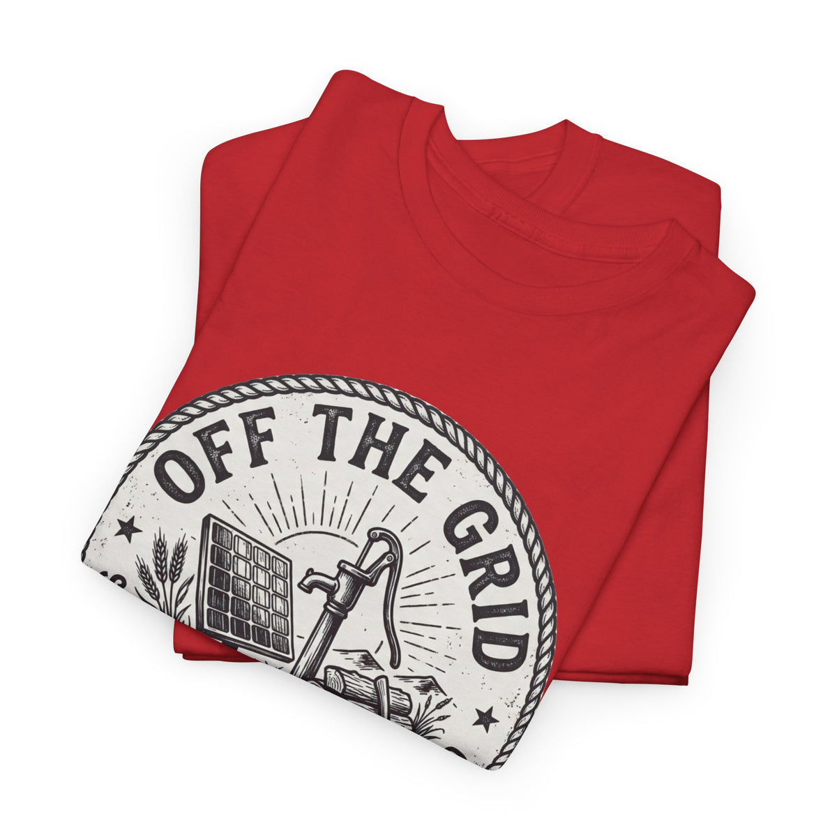 Off The Grid T-Shirt — Self-Sufficiency & Homestead Graphic Tee