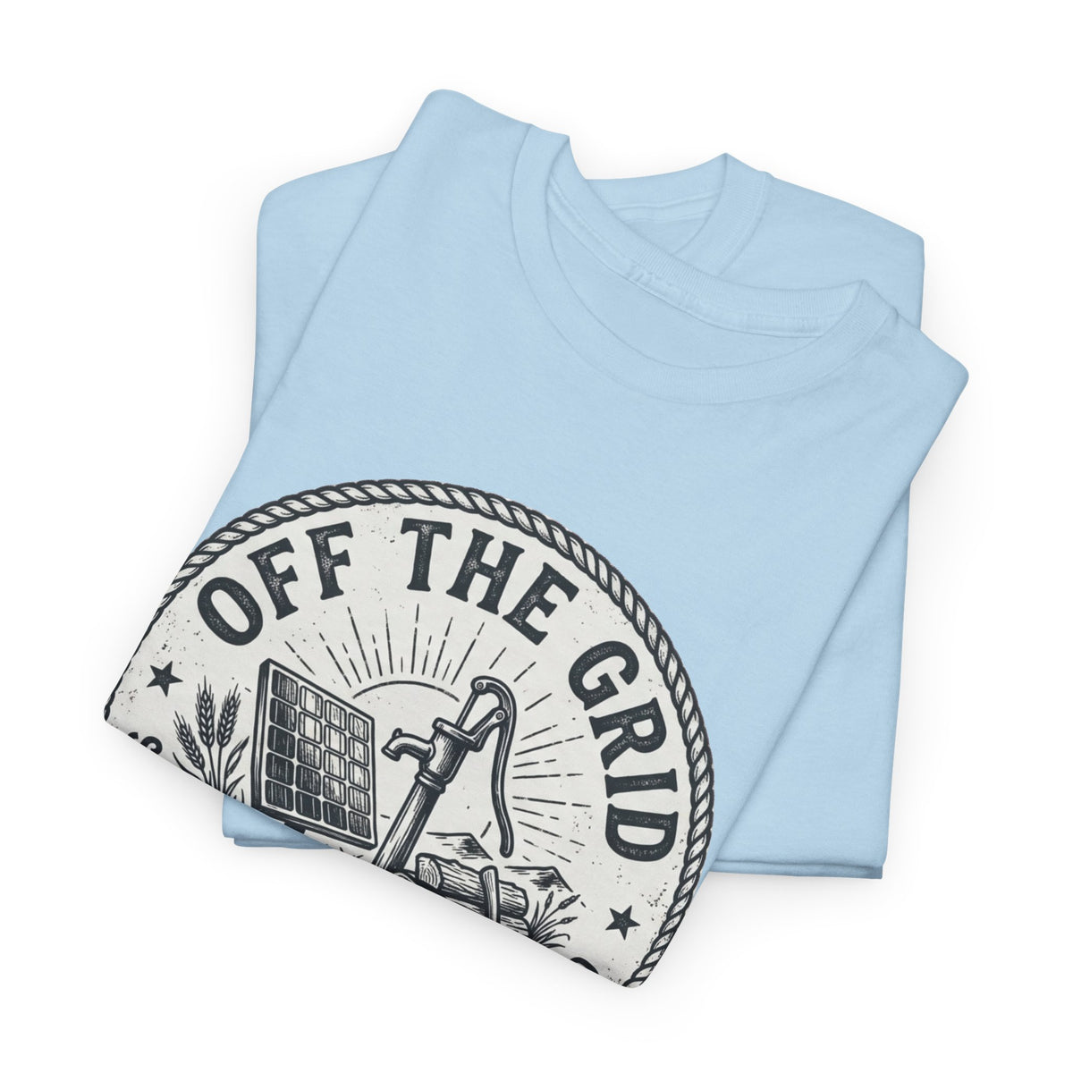 Off The Grid T-Shirt — Self-Sufficiency & Homestead Graphic Tee