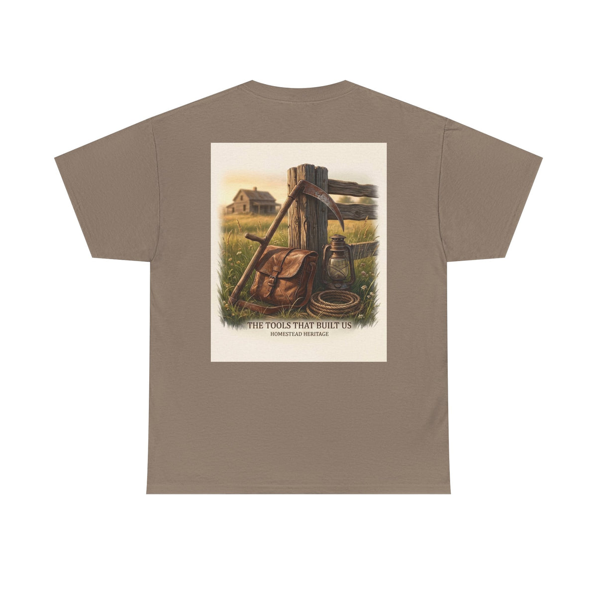Farm Tools Graphic Tee — "The Tools That Built Us" Vintage Rural Shirt