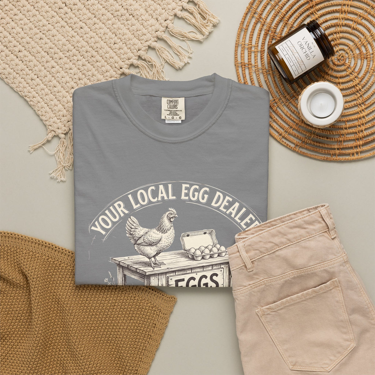 Egg Dealer T-Shirt — Your Local Farm Fresh Eggs Vintage Tee