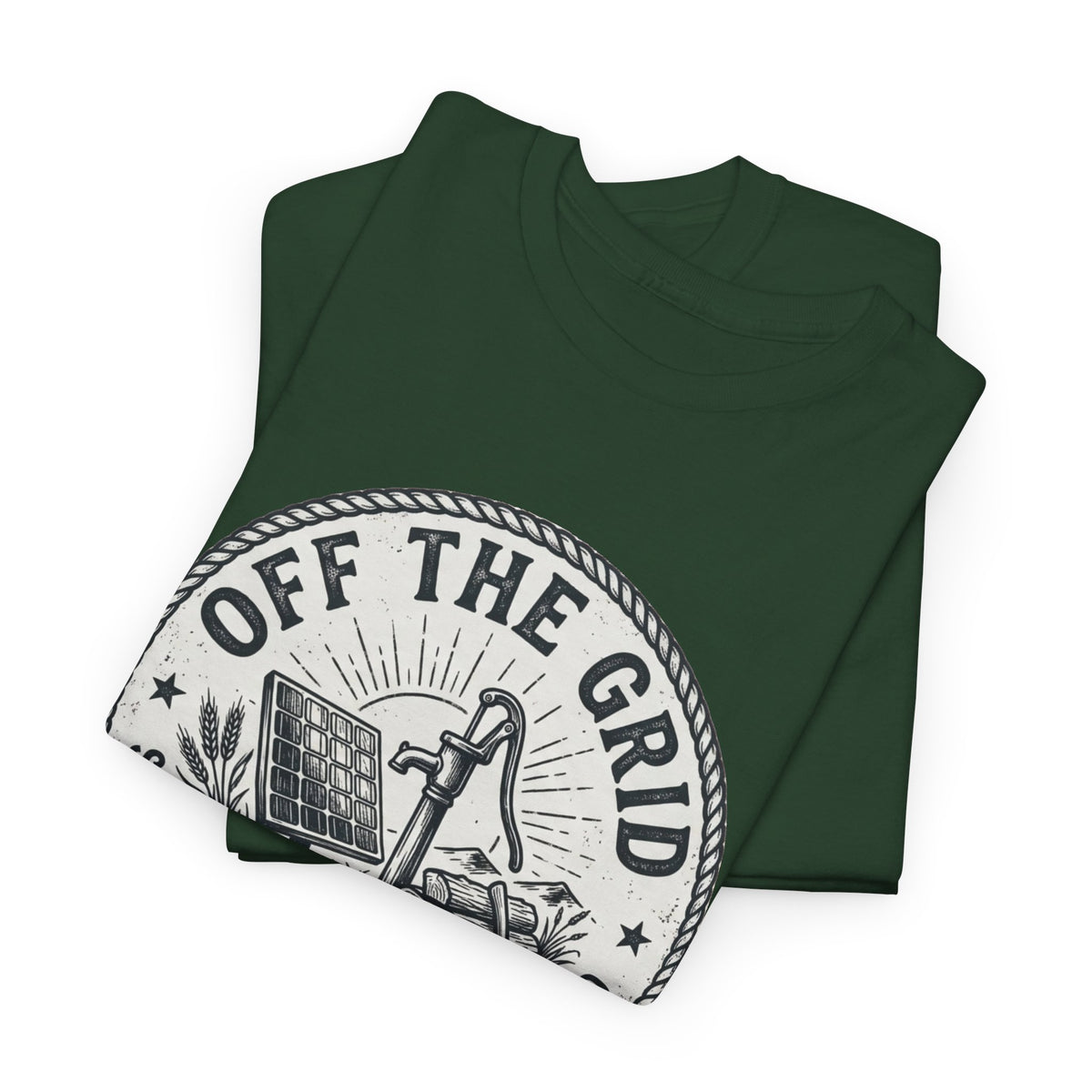 Off The Grid T-Shirt — Self-Sufficiency & Homestead Graphic Tee