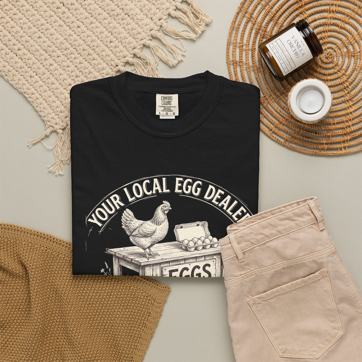 Egg Dealer T-Shirt — Your Local Farm Fresh Eggs Vintage Tee