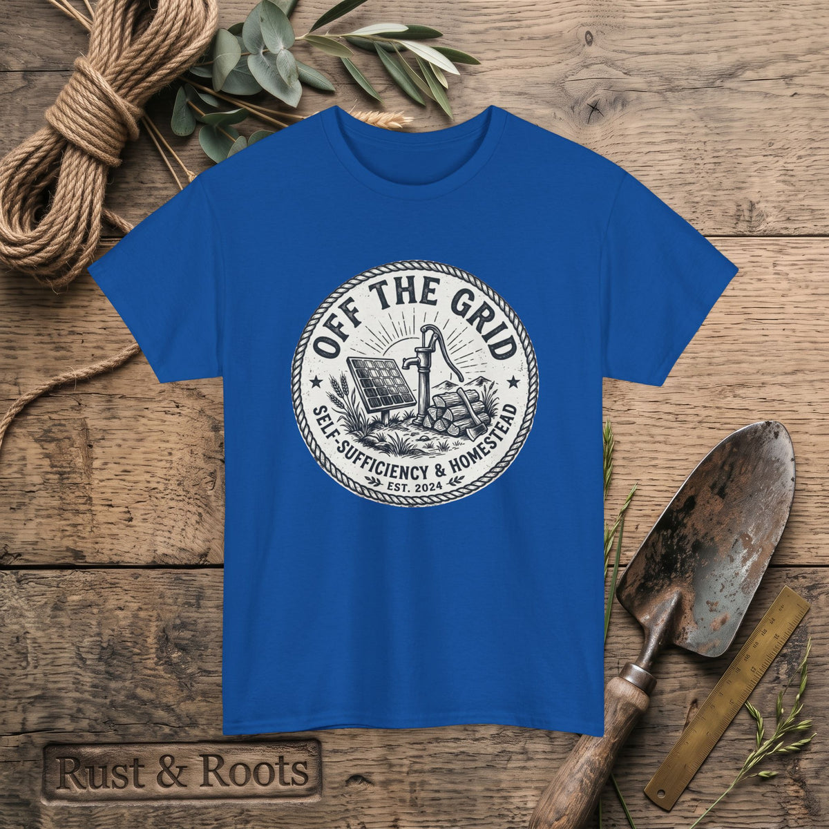 Off The Grid T-Shirt — Self-Sufficiency & Homestead Graphic Tee