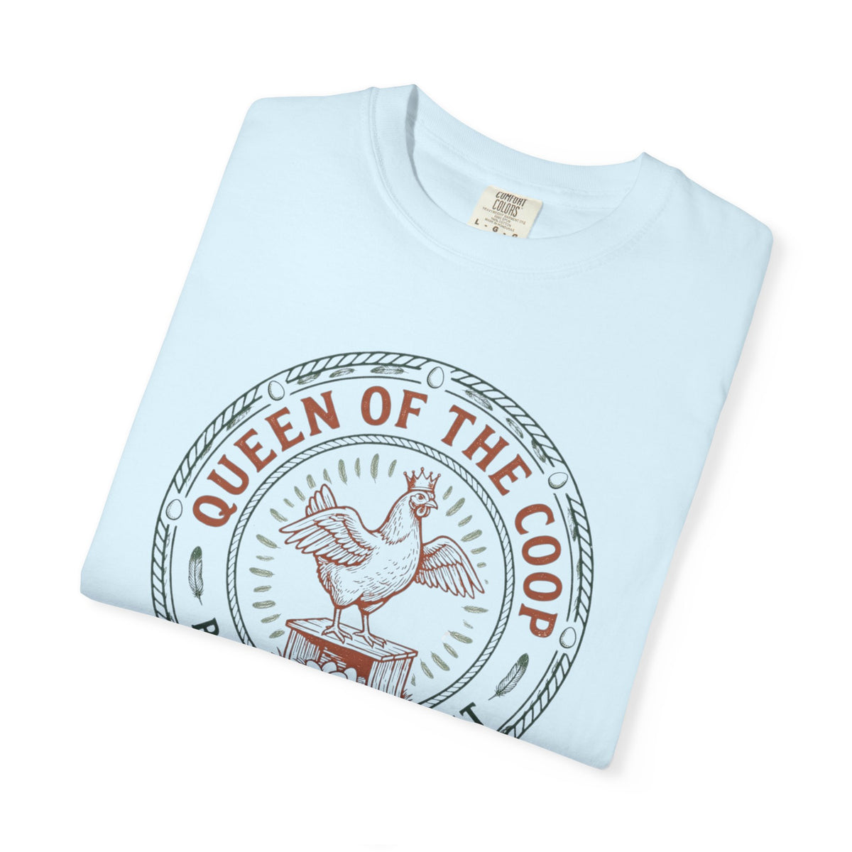 Queen of the Coop T-Shirt – Vintage Farm Chicken Tee ("Queen of the Coop Rules the Roost")