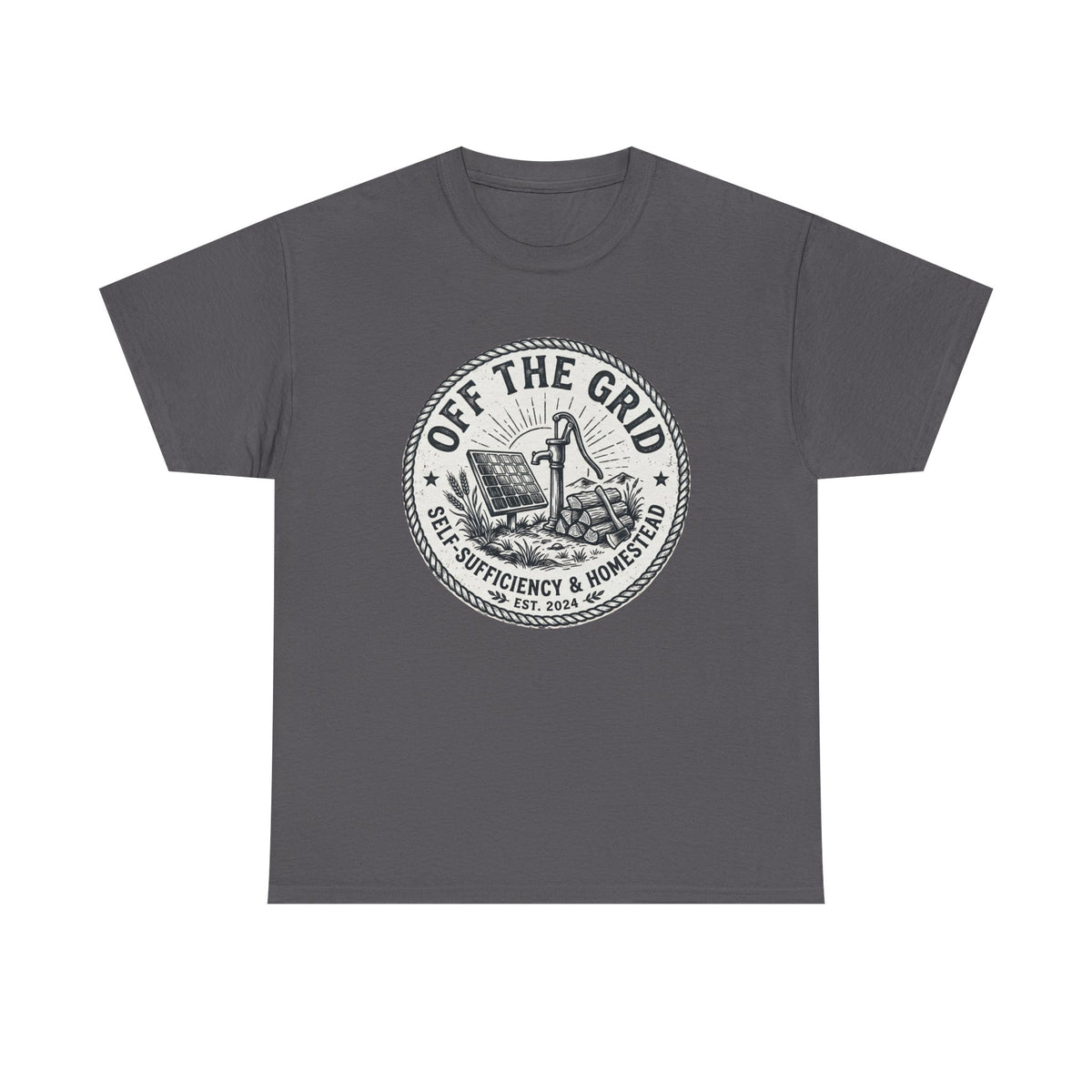 Off The Grid T-Shirt — Self-Sufficiency & Homestead Graphic Tee