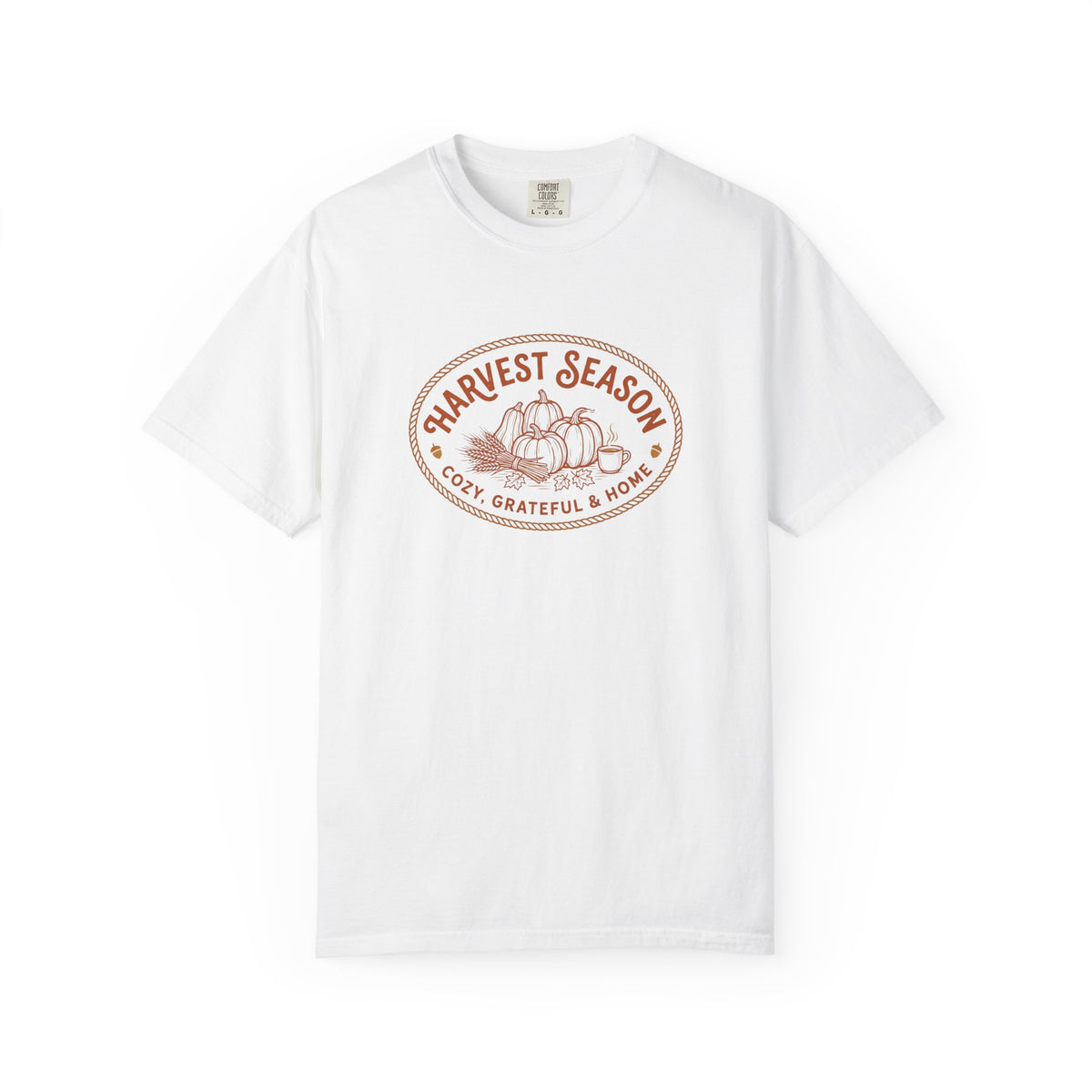Harvest Season T-Shirt — Cozy Grateful & Home Pumpkin Tee