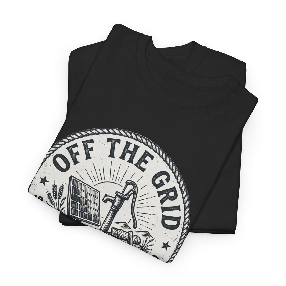 Off The Grid T-Shirt — Self-Sufficiency & Homestead Graphic Tee