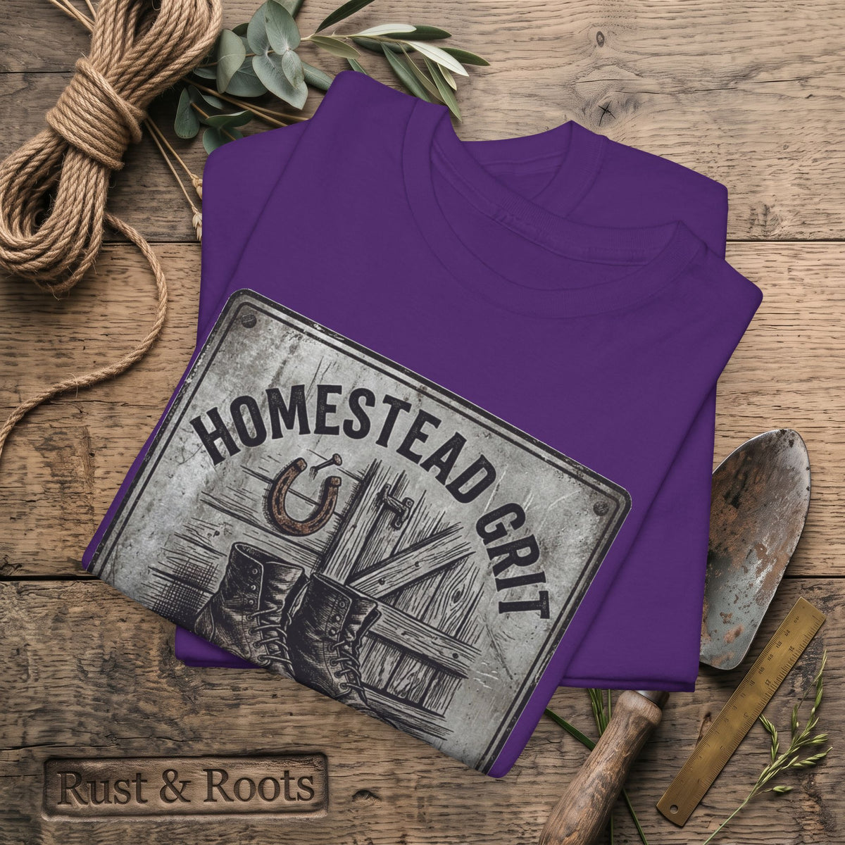 Homestead Grit T-Shirt — Rooted in Hard Work Vintage Farm Tee