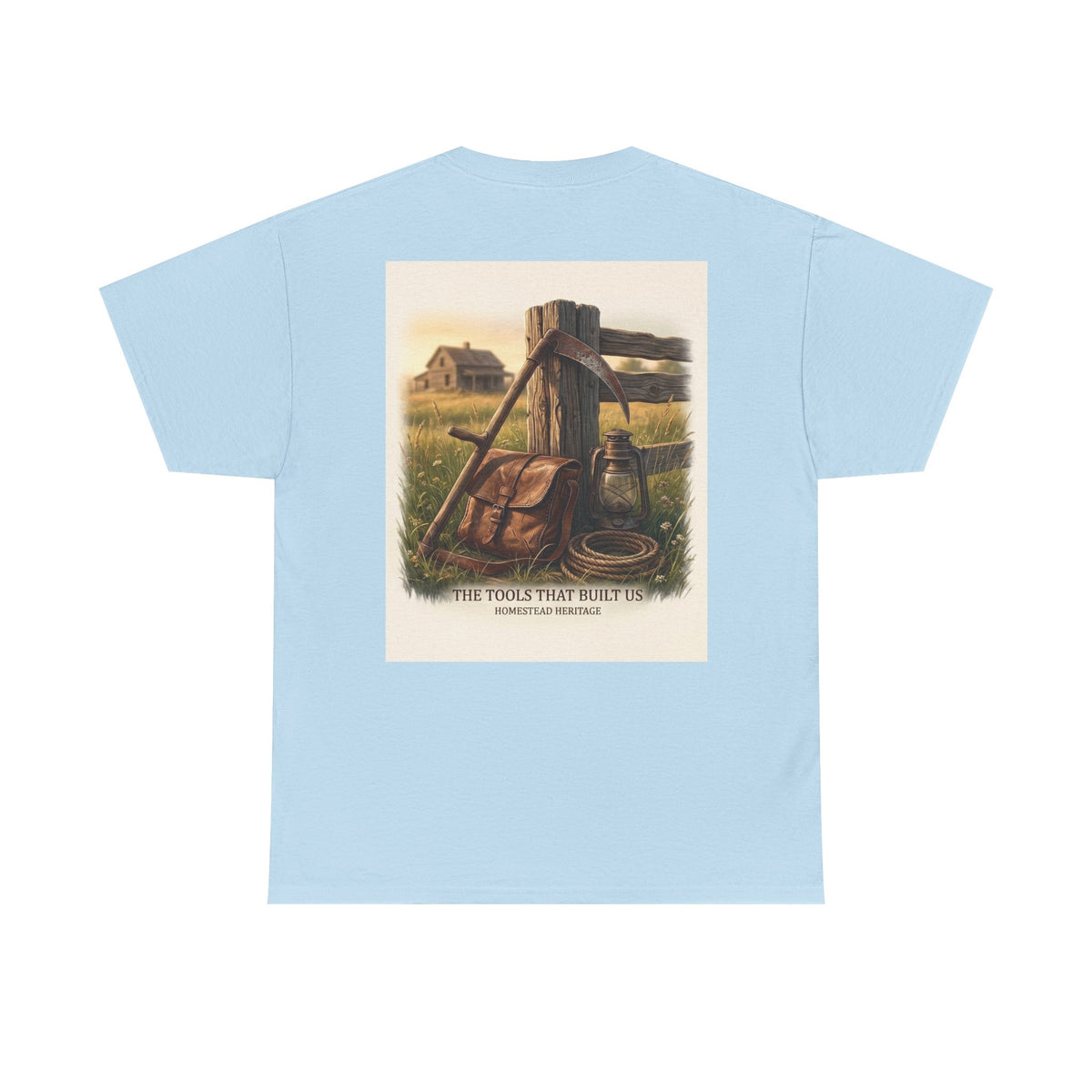Farm Tools Graphic Tee — "The Tools That Built Us" Vintage Rural Shirt