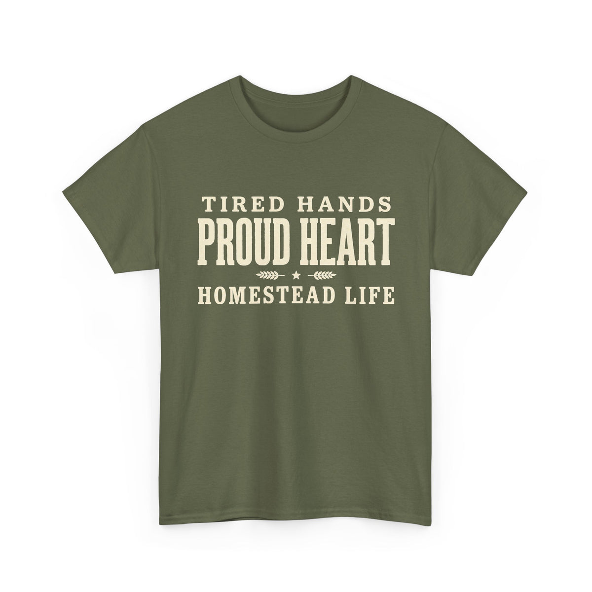Proud Heart Tee — "Tired Hands, Proud Heart" Vintage Workwear T-Shirt