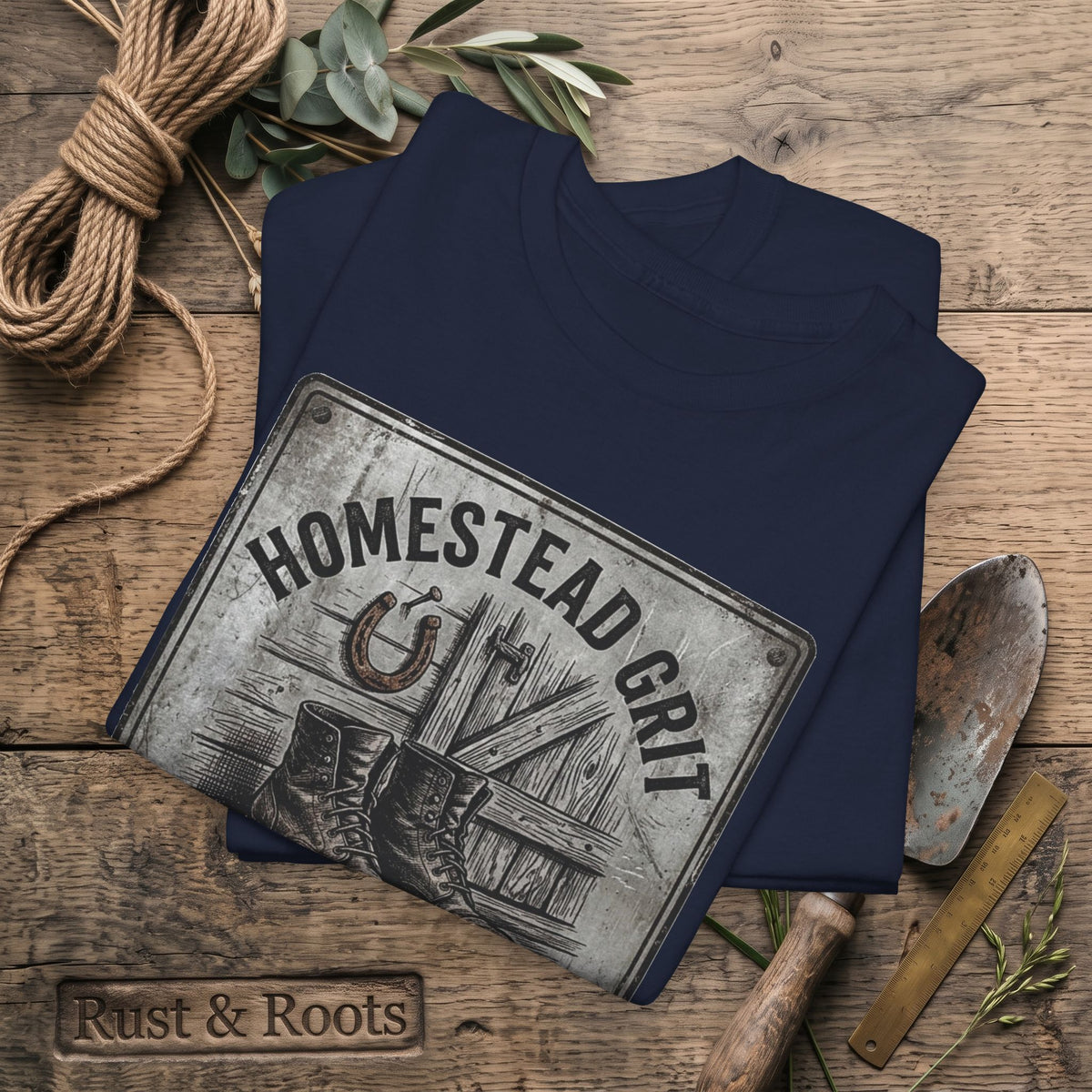 Homestead Grit T-Shirt — Rooted in Hard Work Vintage Farm Tee