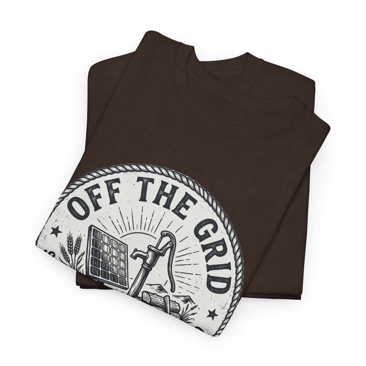 Off The Grid T-Shirt — Self-Sufficiency & Homestead Graphic Tee