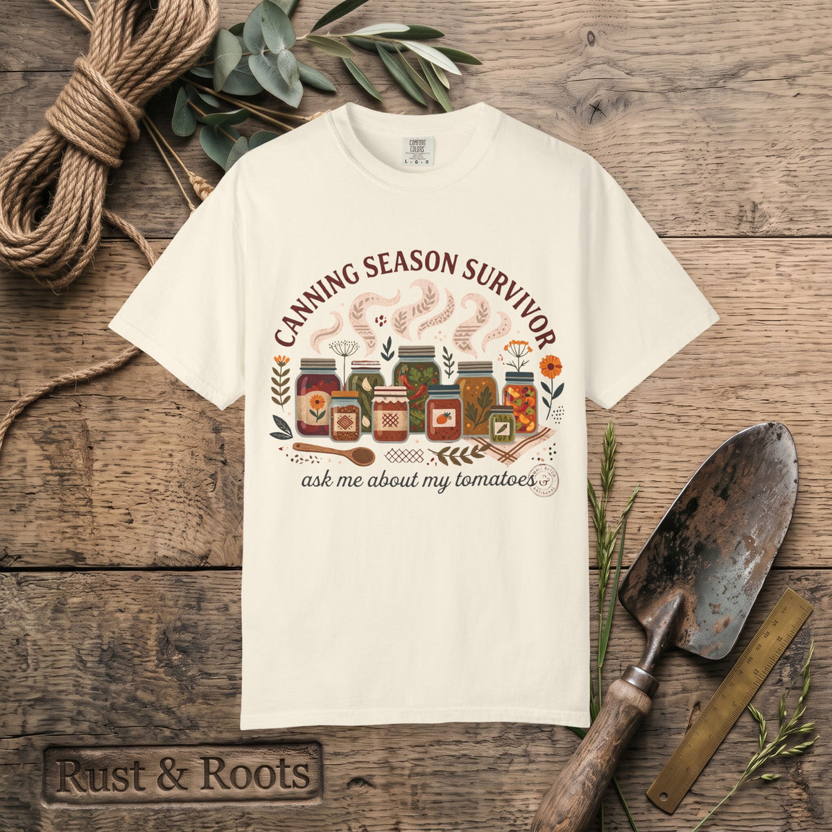Canning Season Survivor T-Shirt – Ask Me About My Tomatoes