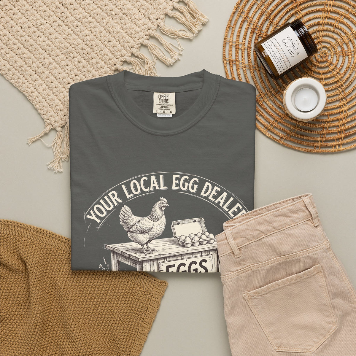 Egg Dealer T-Shirt — Your Local Farm Fresh Eggs Vintage Tee