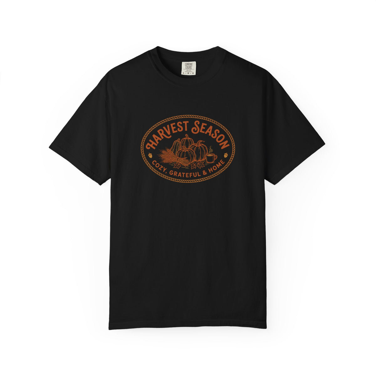 Harvest Season T-Shirt — Cozy Grateful & Home Pumpkin Tee
