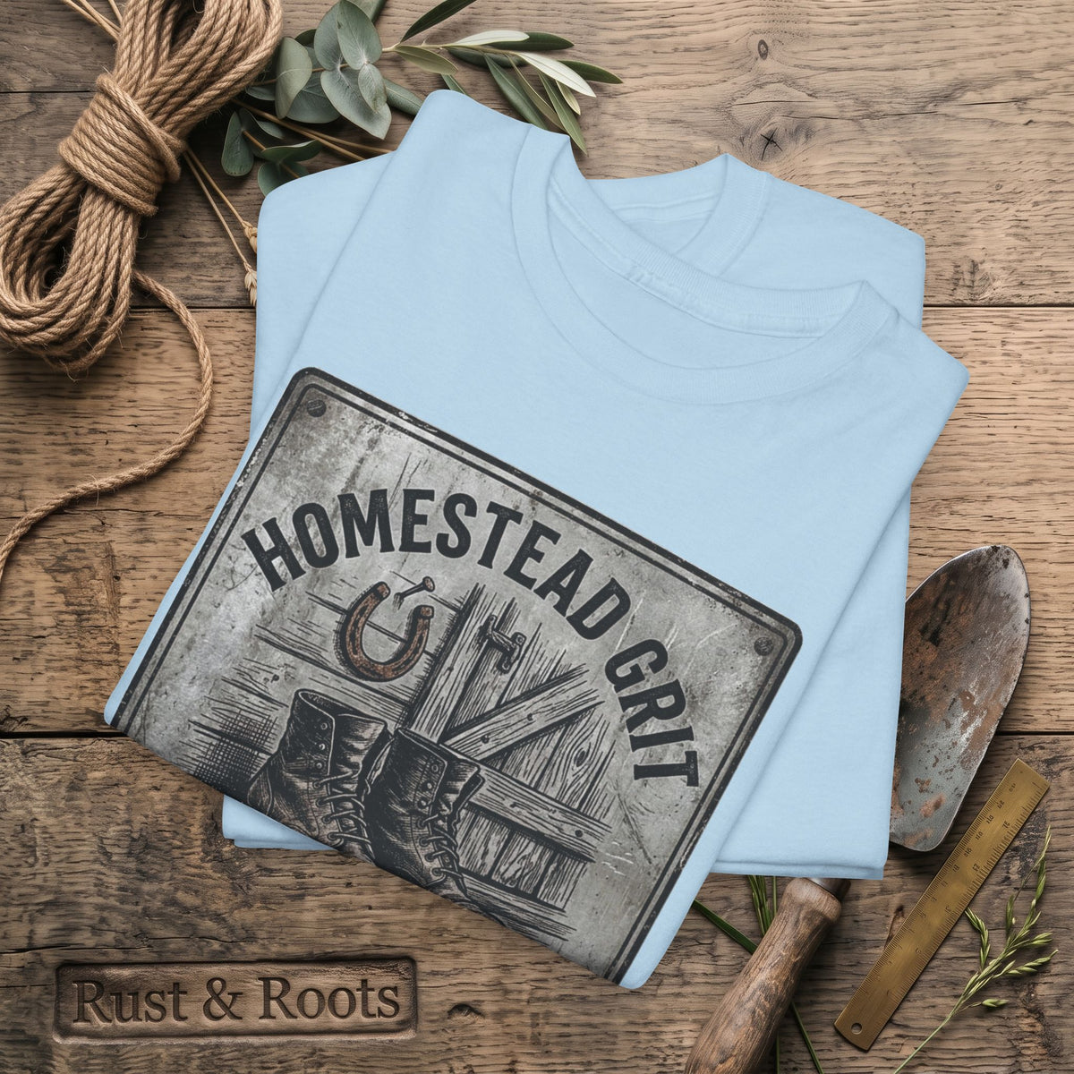 Homestead Grit T-Shirt — Rooted in Hard Work Vintage Farm Tee