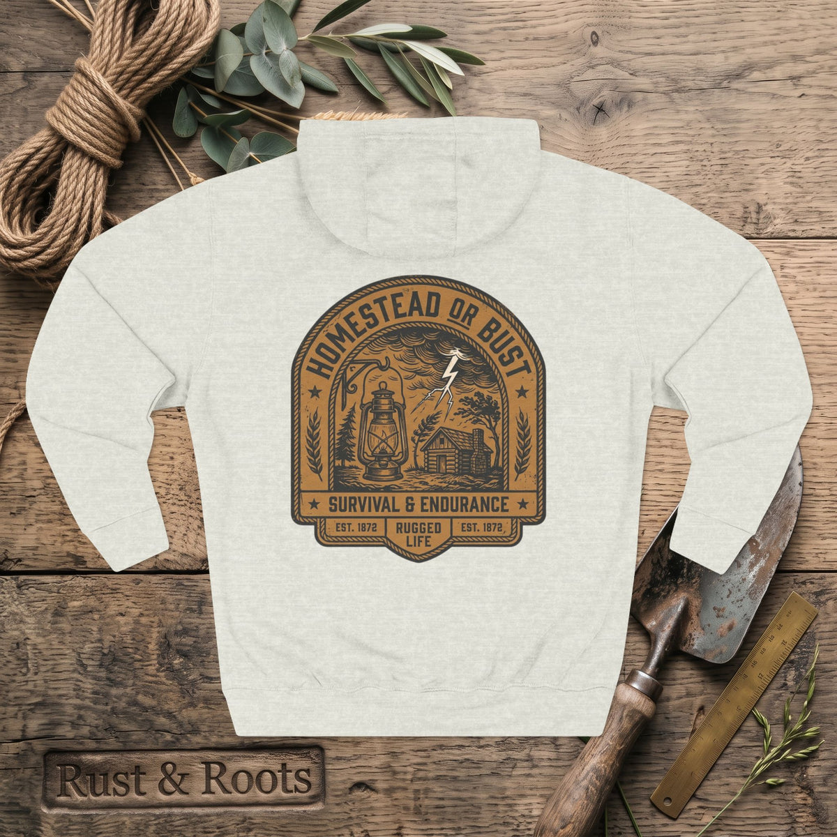 Homestead or Bust Hoodie - Survival & Endurance Fleece Pullover