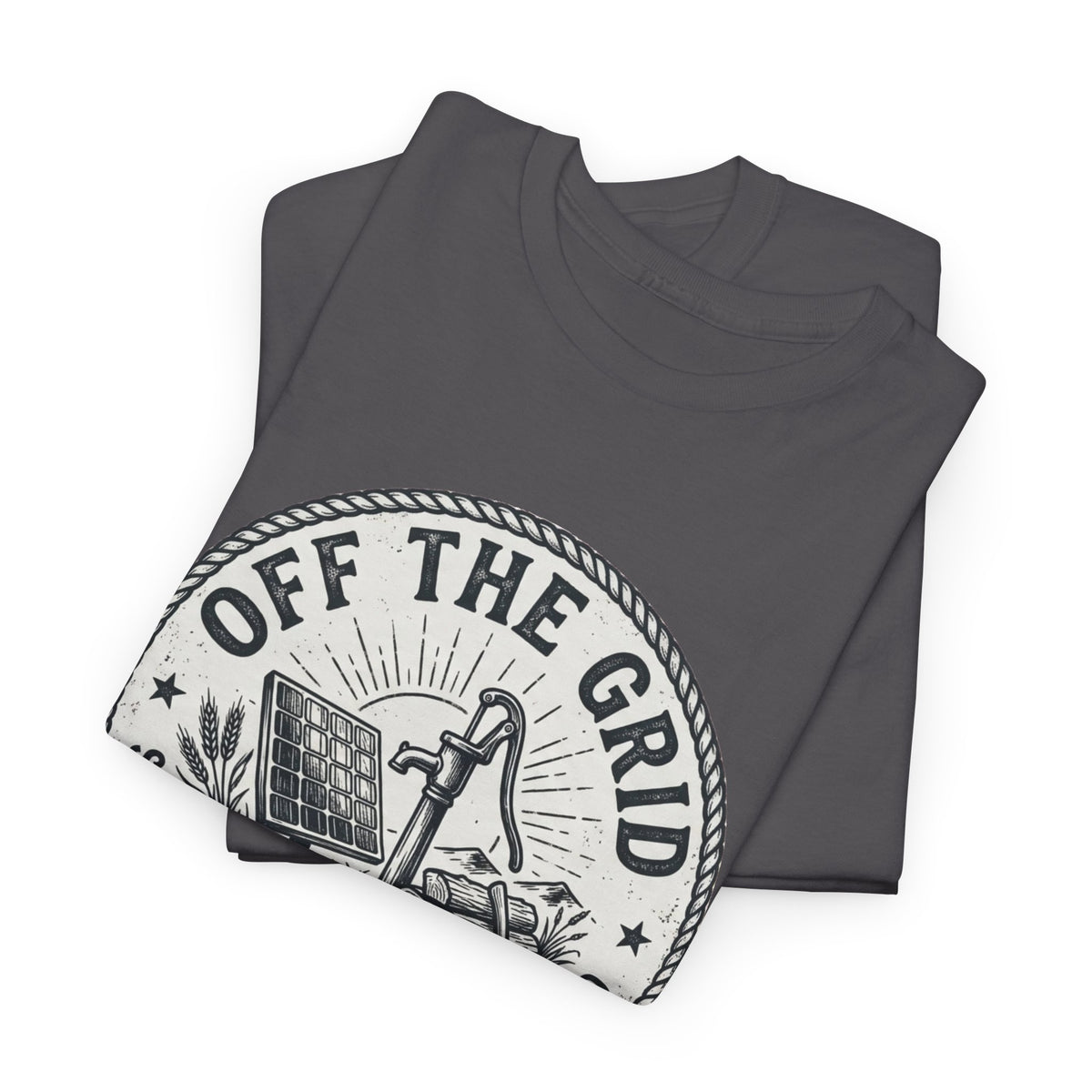 Off The Grid T-Shirt — Self-Sufficiency & Homestead Graphic Tee