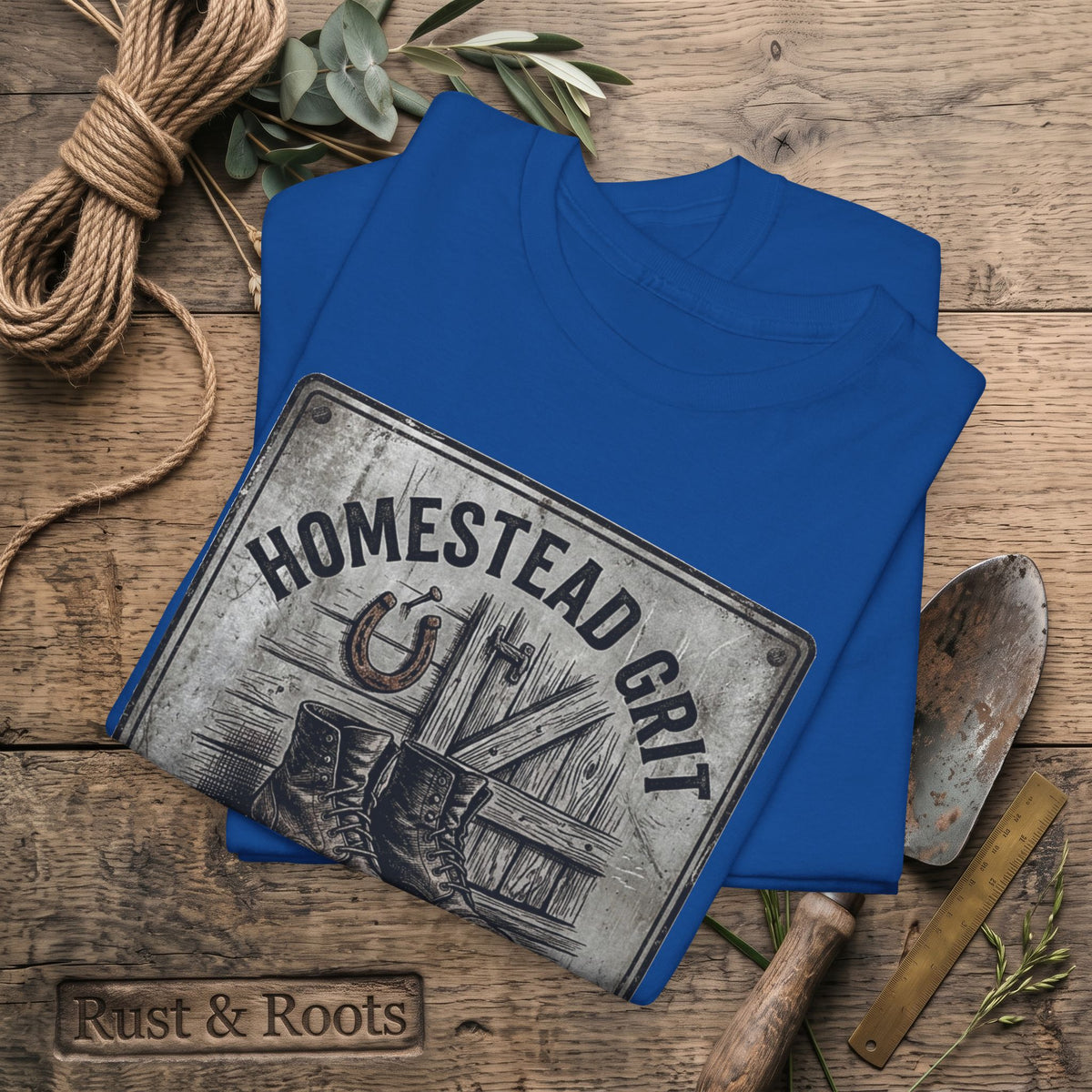 Homestead Grit T-Shirt — Rooted in Hard Work Vintage Farm Tee