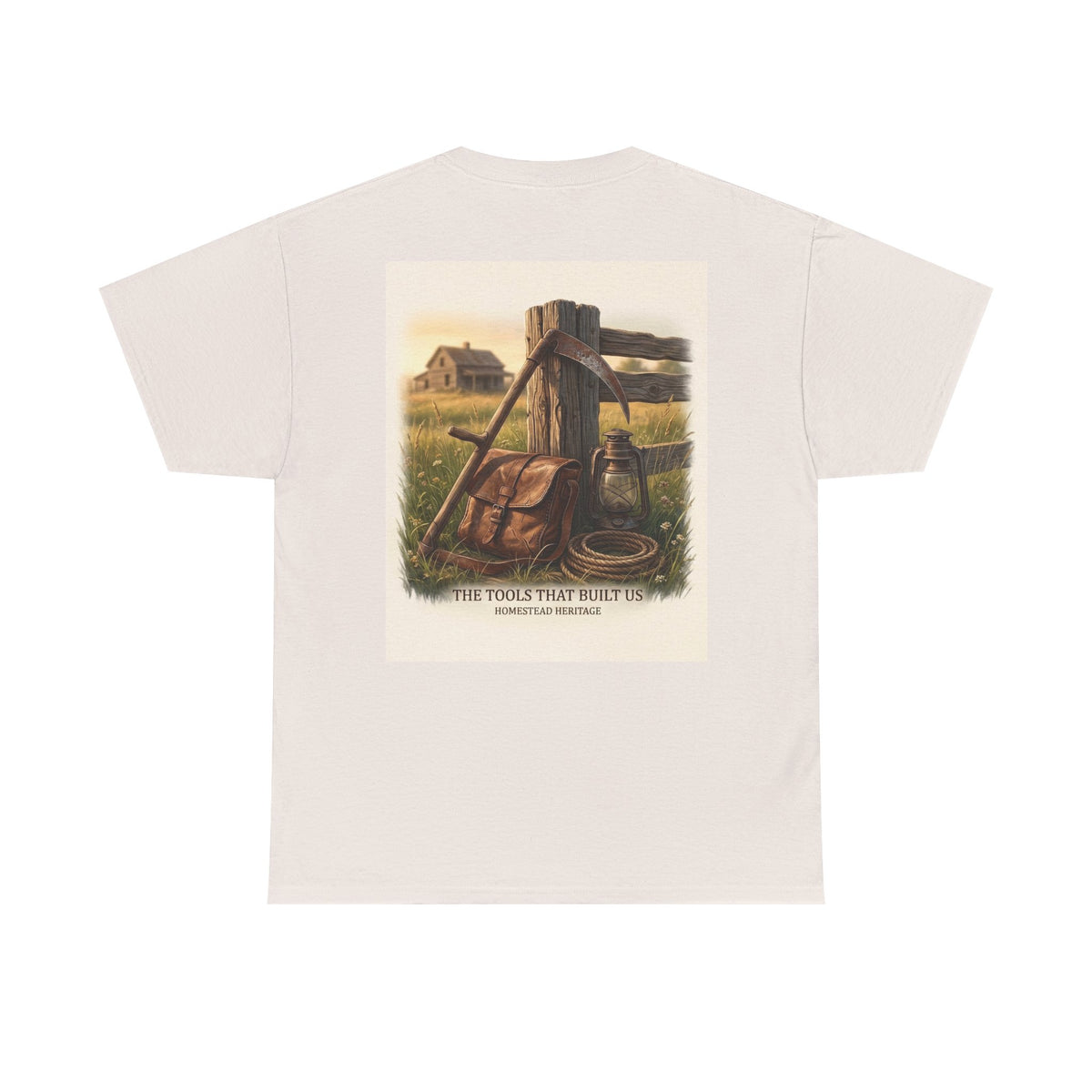 Farm Tools Graphic Tee — "The Tools That Built Us" Vintage Rural Shirt