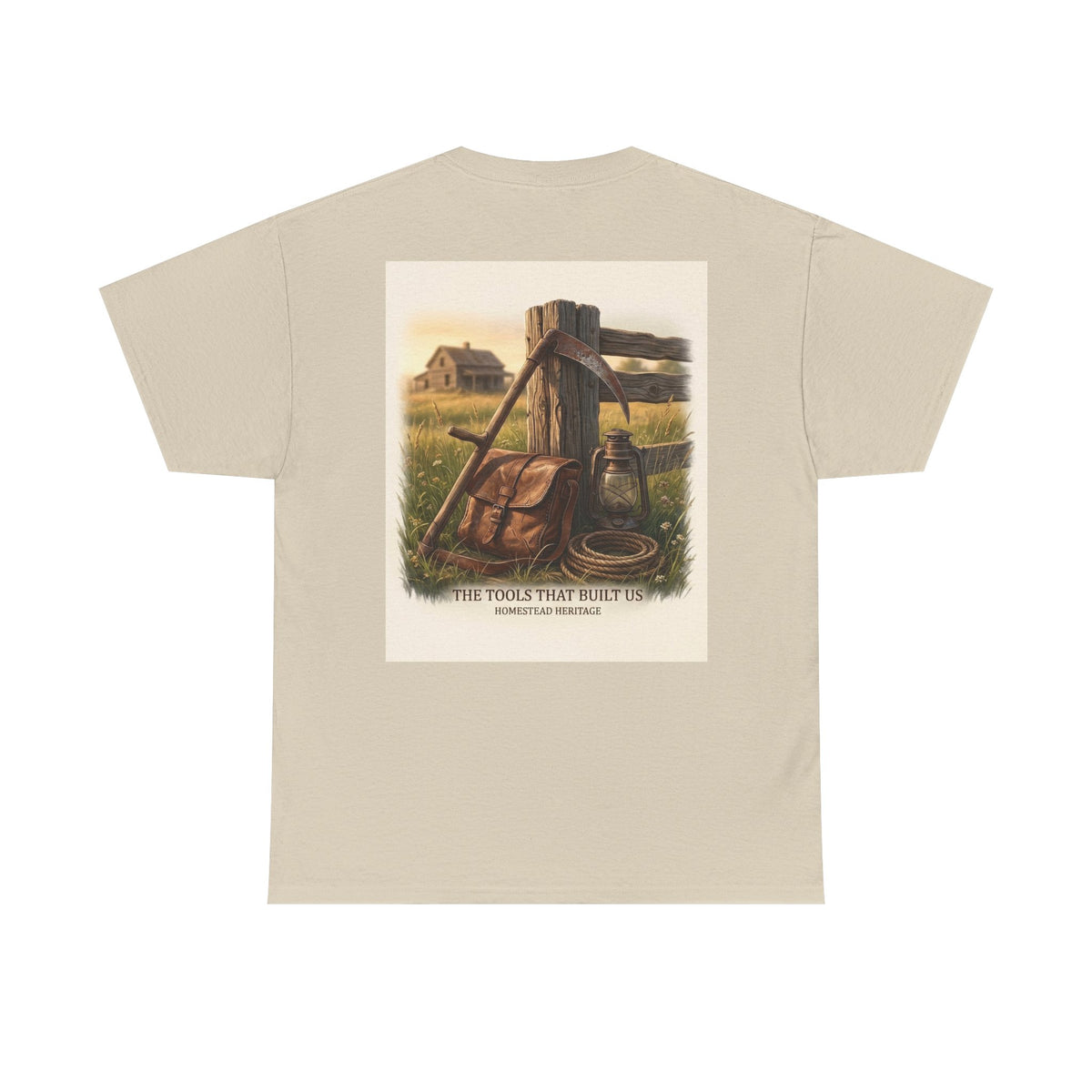 Farm Tools Graphic Tee — "The Tools That Built Us" Vintage Rural Shirt
