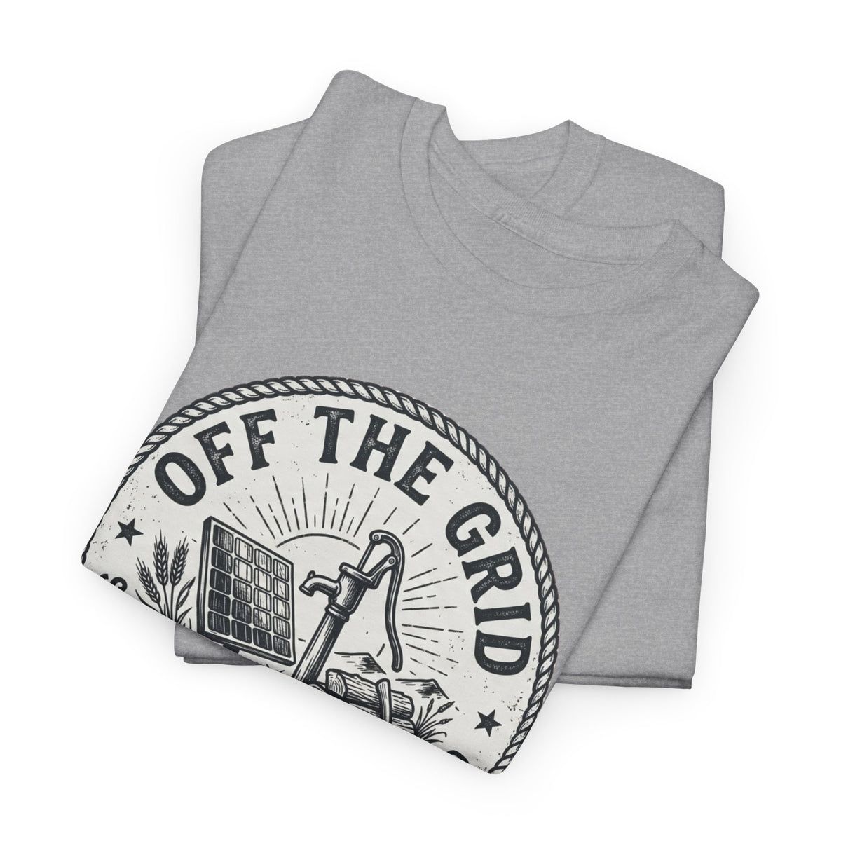 Off The Grid T-Shirt — Self-Sufficiency & Homestead Graphic Tee