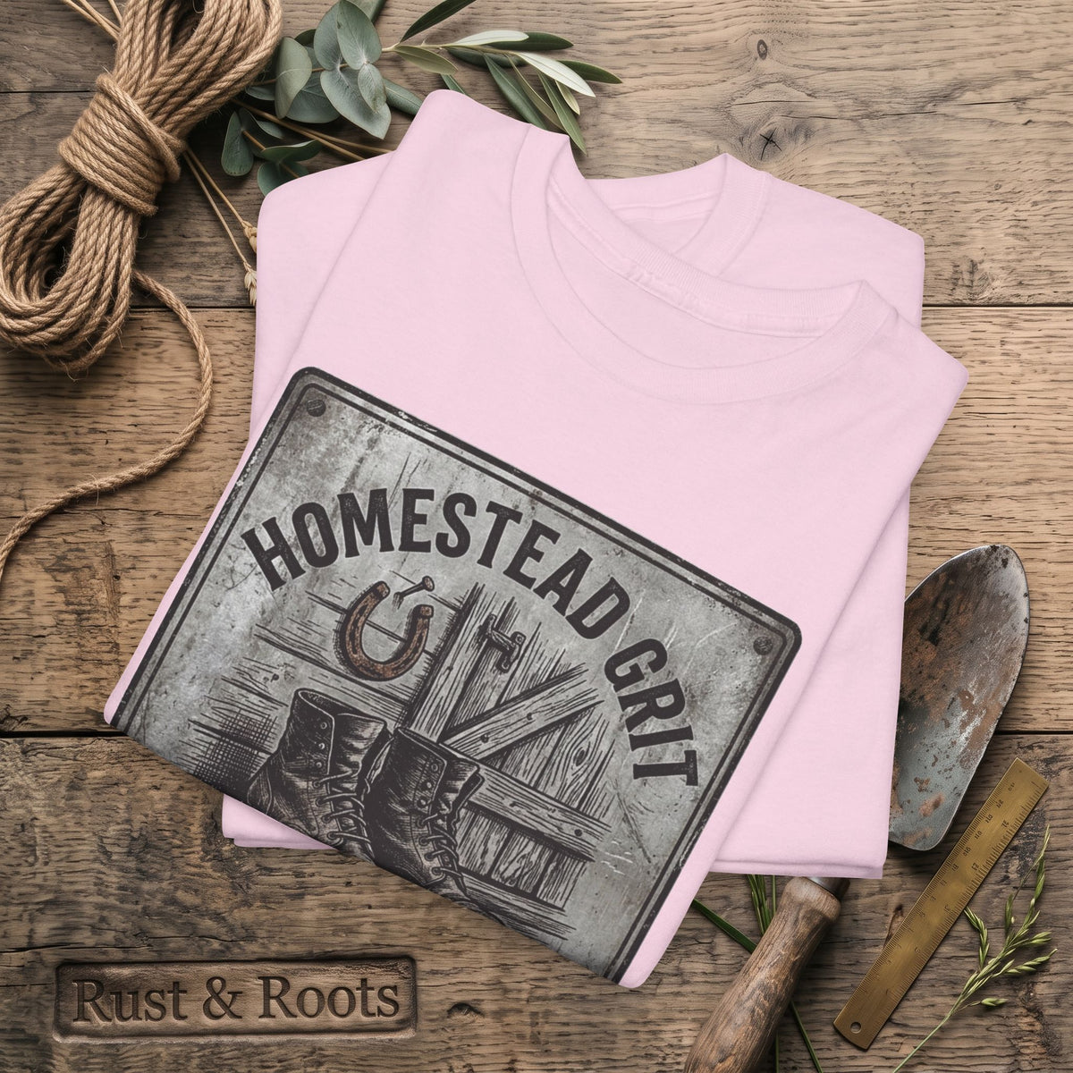 Homestead Grit T-Shirt — Rooted in Hard Work Vintage Farm Tee