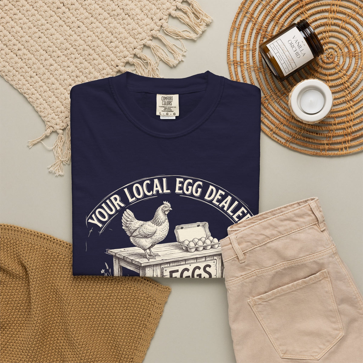 Egg Dealer T-Shirt — Your Local Farm Fresh Eggs Vintage Tee