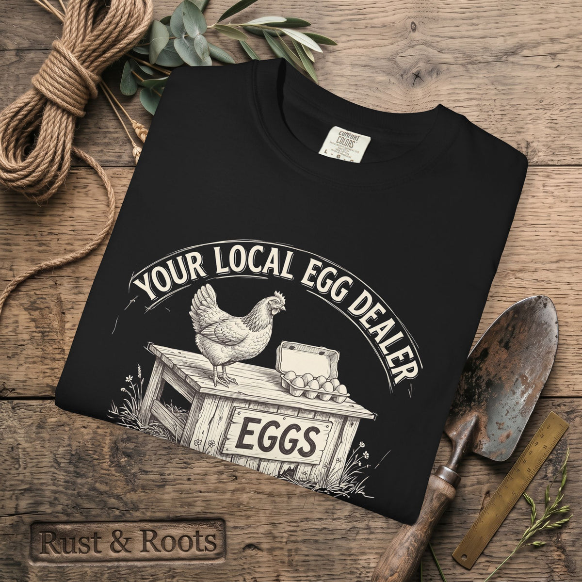 Egg Dealer T-Shirt — Your Local Farm Fresh Eggs Vintage Tee