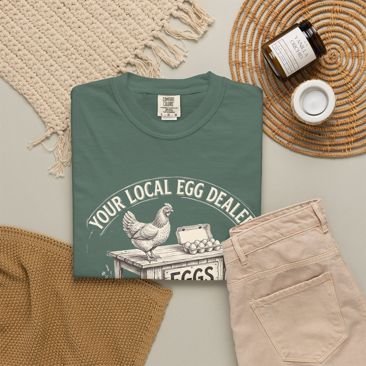 Egg Dealer T-Shirt — Your Local Farm Fresh Eggs Vintage Tee