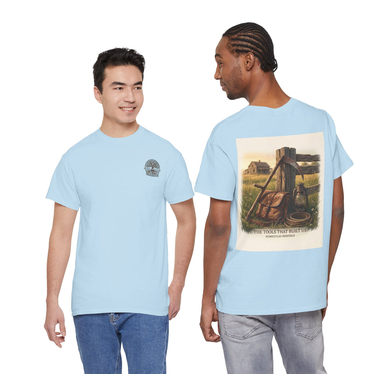 Farm Tools Graphic Tee — "The Tools That Built Us" Vintage Rural Shirt