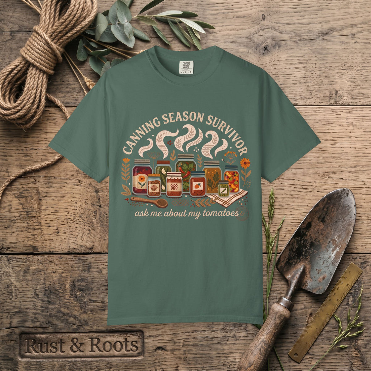 Canning Season Survivor T-Shirt – Ask Me About My Tomatoes