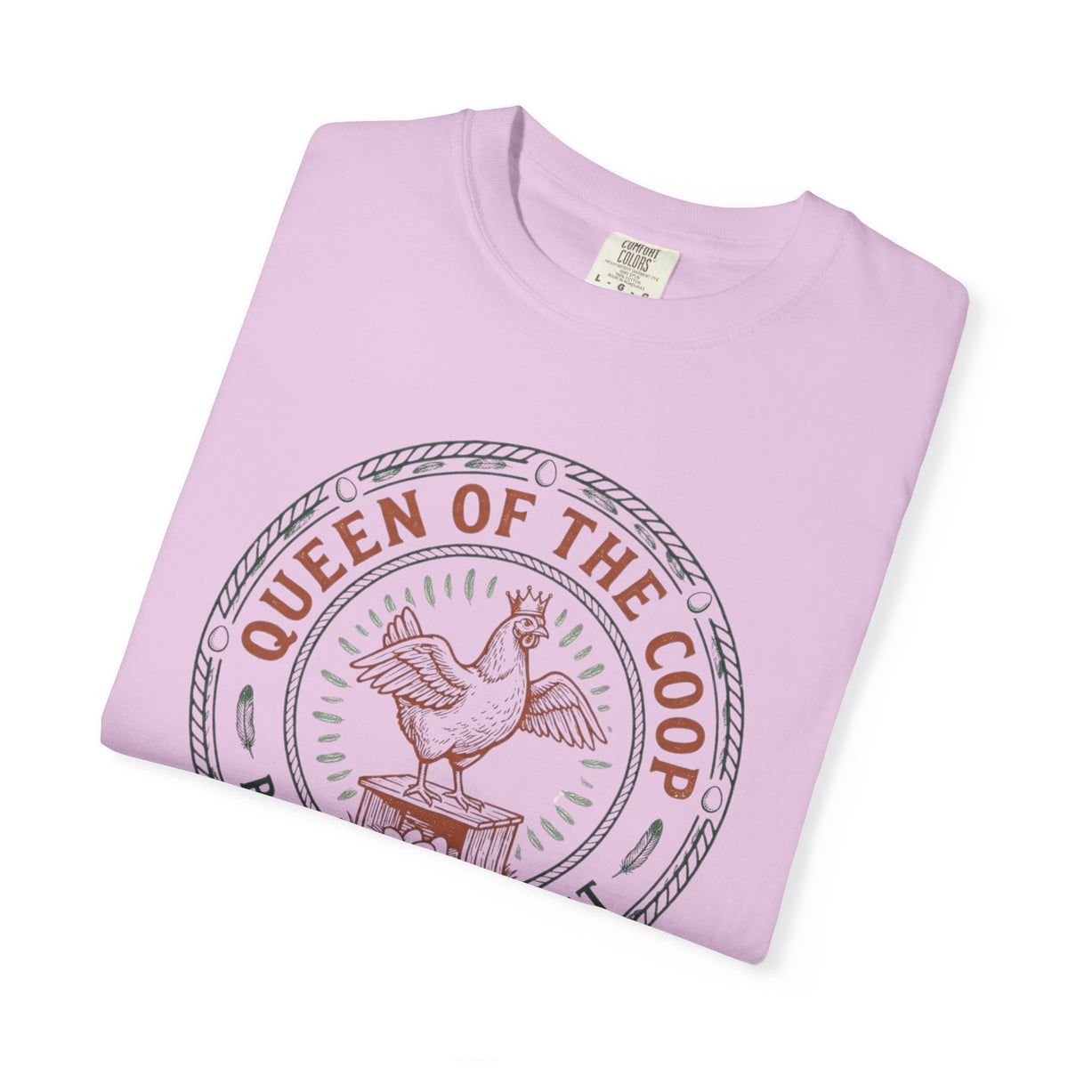 Queen of the Coop T-Shirt – Vintage Farm Chicken Tee ("Queen of the Coop Rules the Roost")