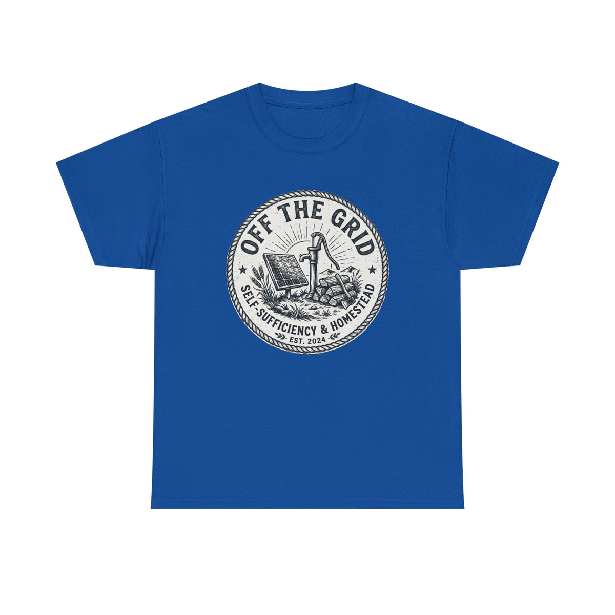 Off The Grid T-Shirt — Self-Sufficiency & Homestead Graphic Tee