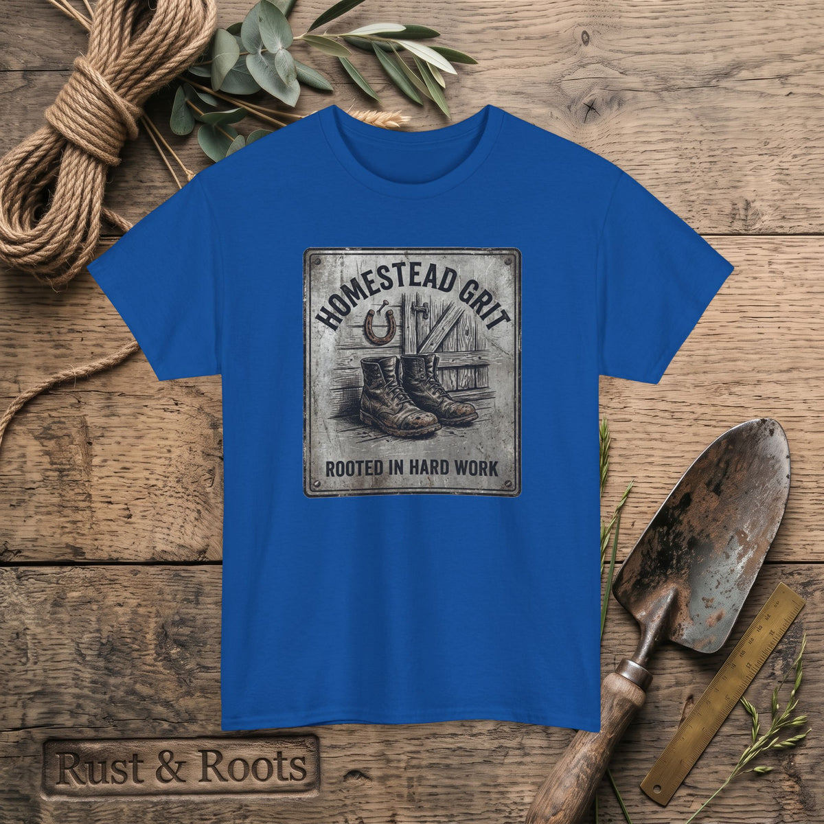 Homestead Grit T-Shirt — Rooted in Hard Work Vintage Farm Tee