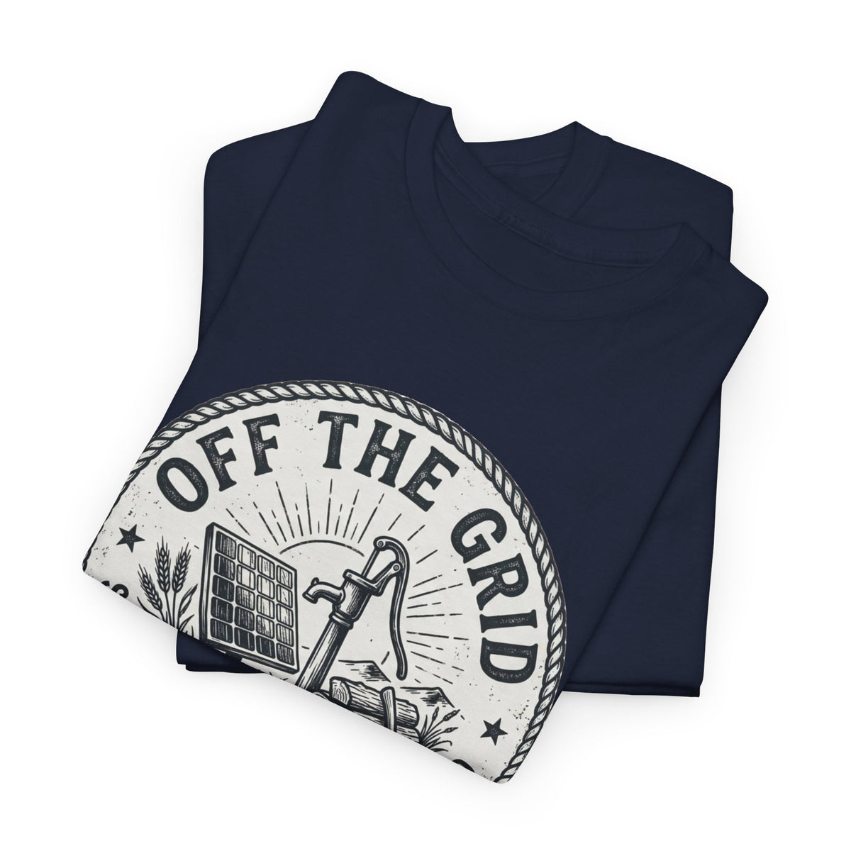 Off The Grid T-Shirt — Self-Sufficiency & Homestead Graphic Tee