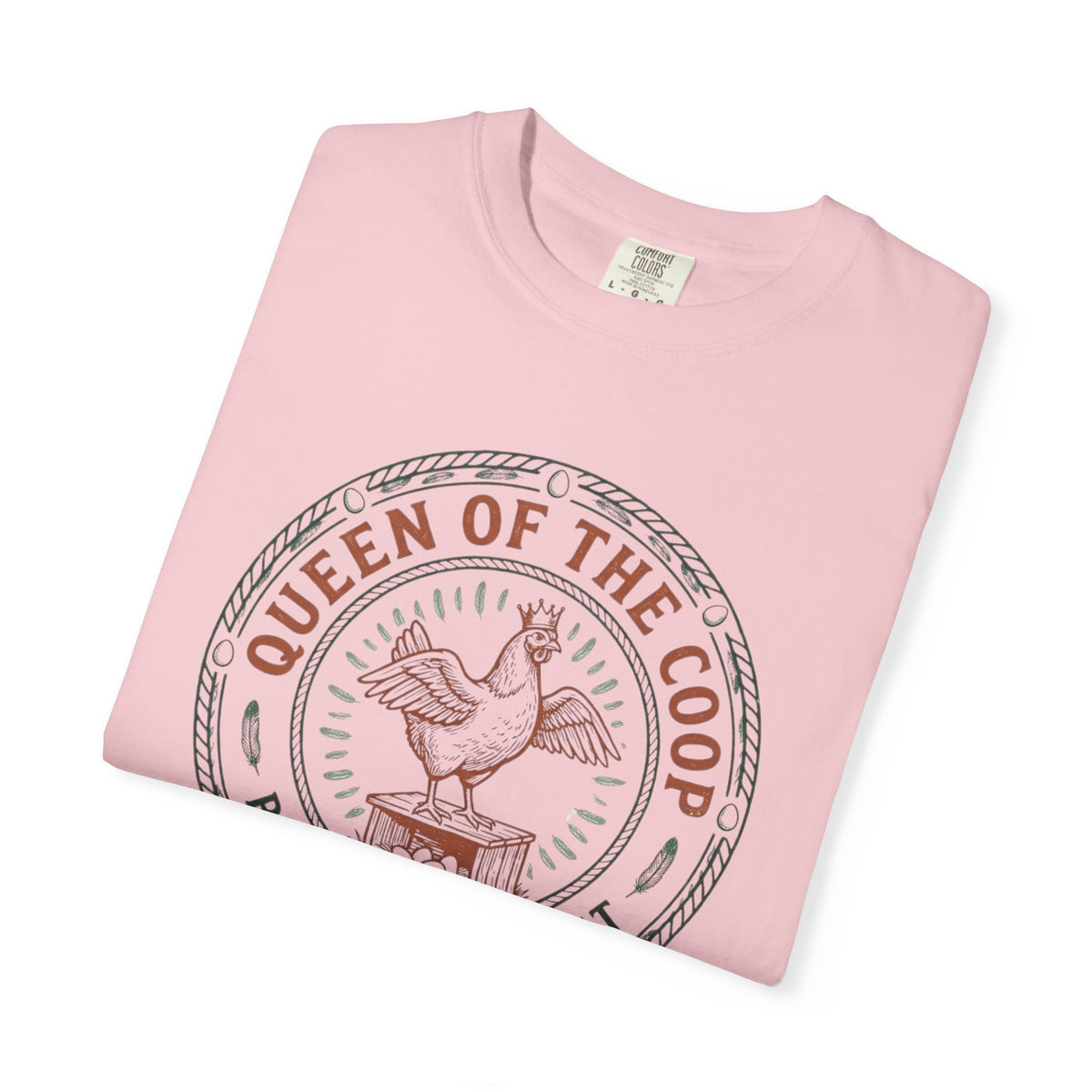 Queen of the Coop T-Shirt – Vintage Farm Chicken Tee ("Queen of the Coop Rules the Roost")