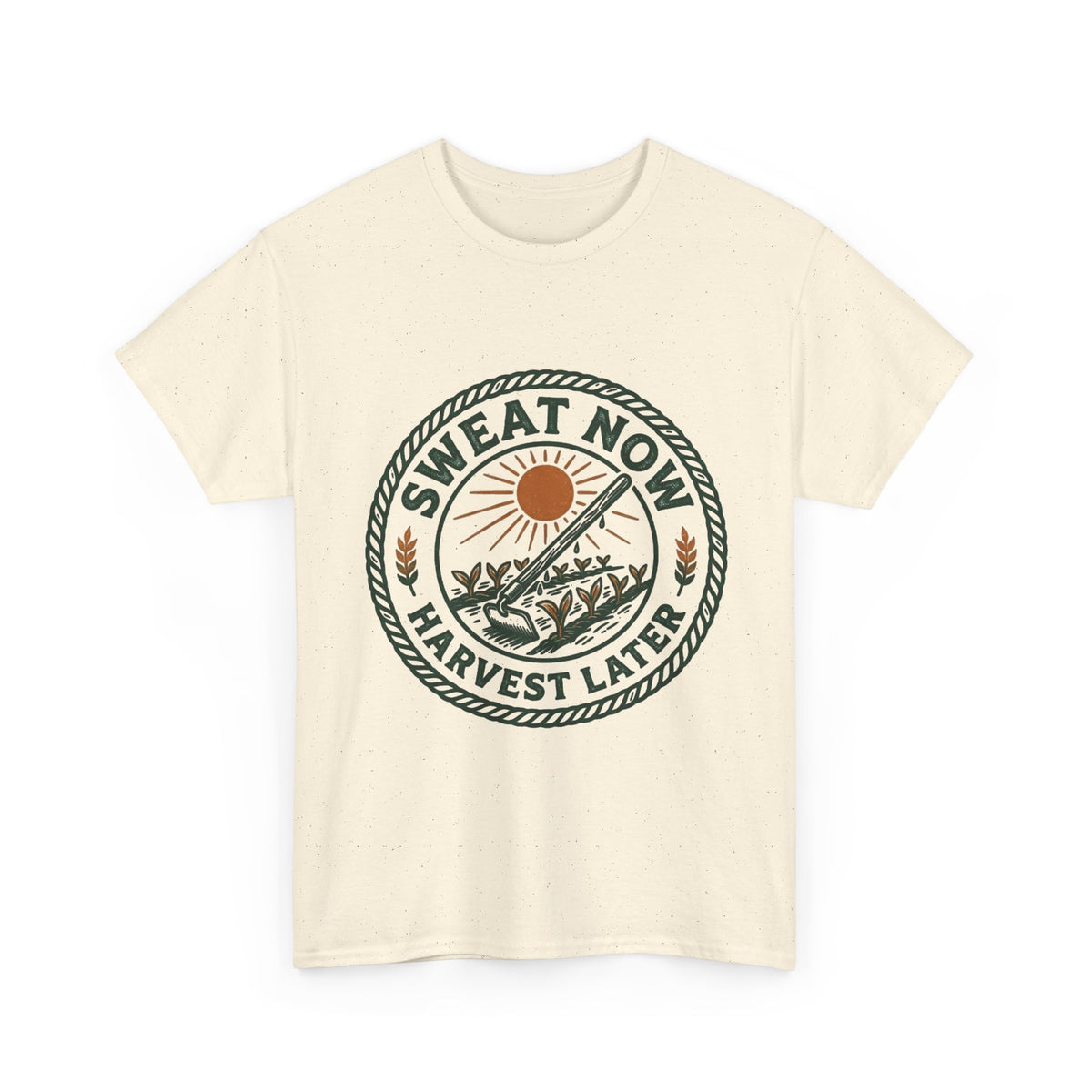 T-Shirt — "Sweat Now, Harvest Later" Vintage Farmwork Tee